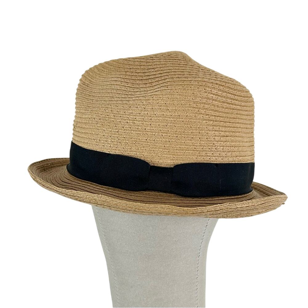 Aritzia Talulah Straw Hat Black Bow